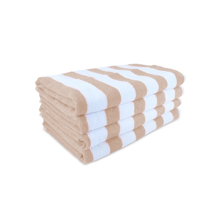 Monarch Brands Cali Cabana Towels , Beige, 32PK CALICABANA-BGE-CS